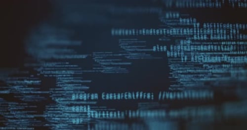 Lines of Computer Code Animation