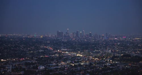 Cityscape of Los Angeles with Downtown LA, United States of America