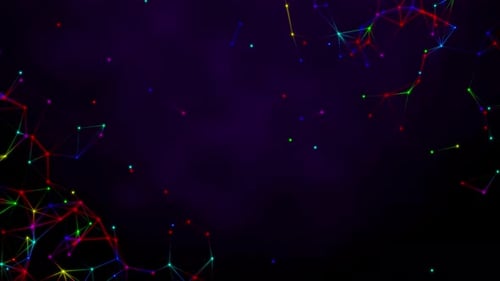 Colorful Plexus Background Loop V8