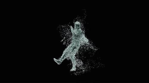 Abstract Fluid Water Figure Dance Animation