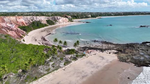 Praia de Tabatinga em Conde, na Paraíba, Brasil.