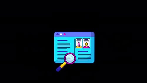 CV Document Search Better Workers For Business Company Alpha channel 4K