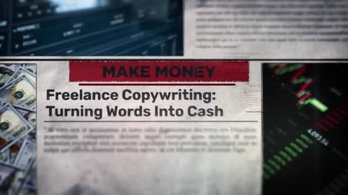 Animated Business News and Financial Market Display