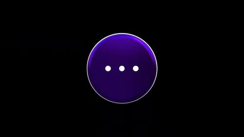 Abstract 3D Sphere Loader Animation with Glowing Dots