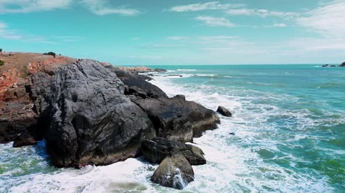 Large Ocean Beautiful Wave Extreme Wave Crushing Coast Big Ocean Beautiful Wave Amazing Wave Force