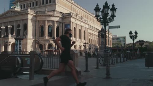 Runner in a City