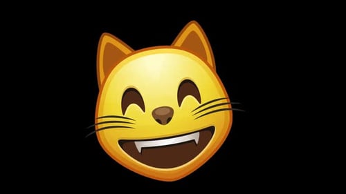 Smiling Cat Animated Emoji