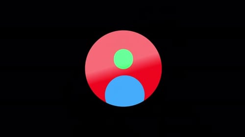 Abstract Colorful Circles Loading Reveal Animation