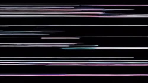 Abstract Glitch Digital Data Stream Lines Background