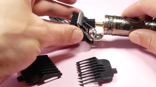 Attaching Guard to a Hair Trimmer