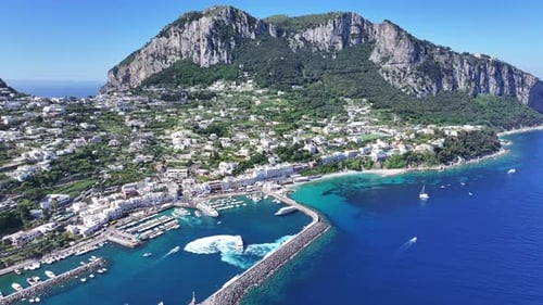 Capri Island At Naples Campania Italy.