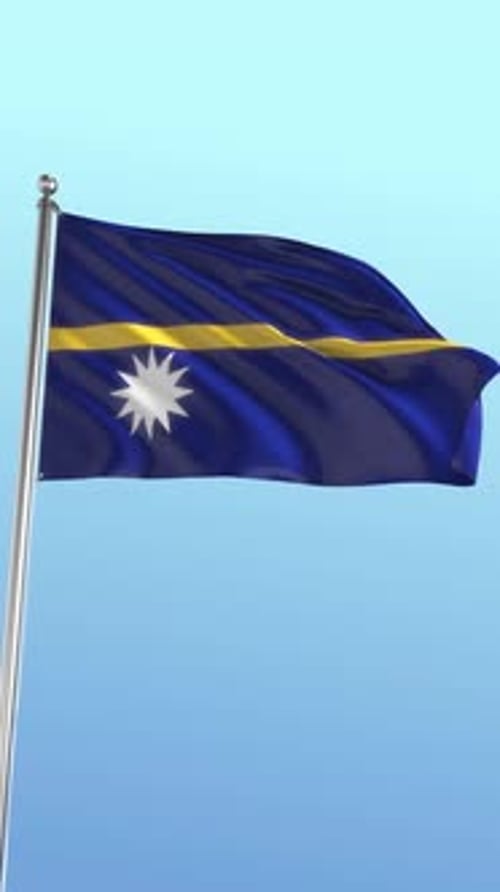 Flagge von Nauru, vertikal