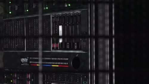 Close Up of Computer Server Racks