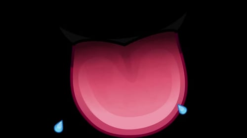 Cartoon Licking Tongue Animation