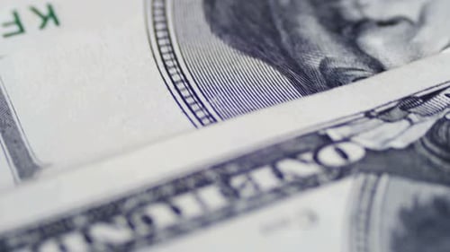 Close Up of US Hundred Dollar Bills