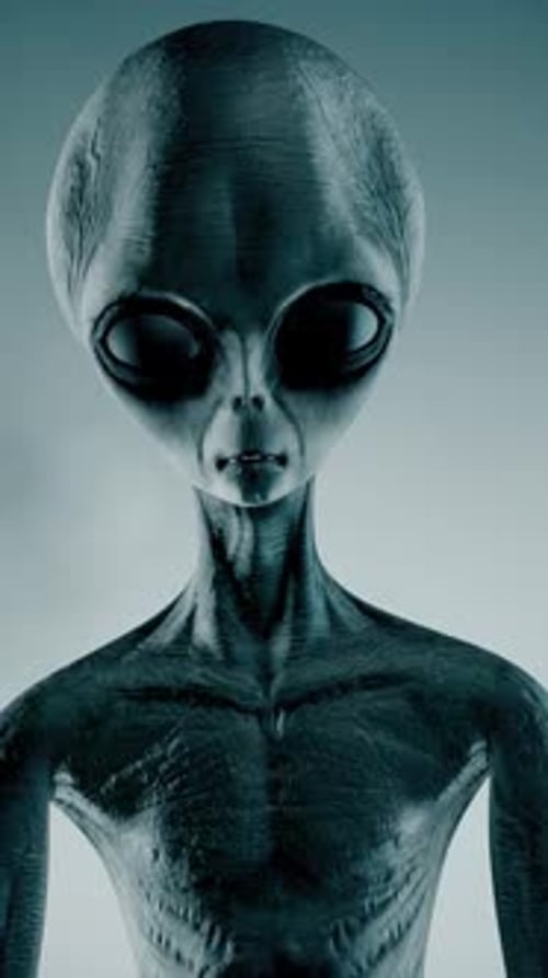 Animated 3D Alien Character for Sci-Fi Projects