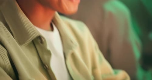 Young Adult Focused on Video Game Competition