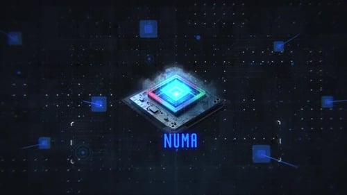 Futuristic Glitch Logo Reveal with Digital Tech Elements