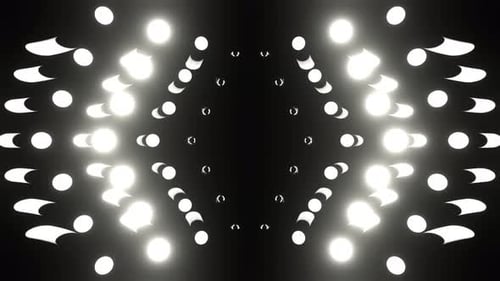 White Stage Strobe Lights Background Vj Loop In 4K