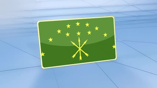 Adygea Flag Displaying