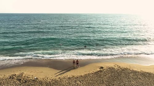 High Quality Texture of the Sea Taken During the Golden Hour 4 K