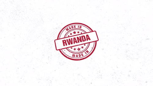 Made In Rwanda Rubber Stamp
