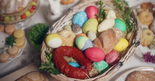 Easter Basket Filled with Treats