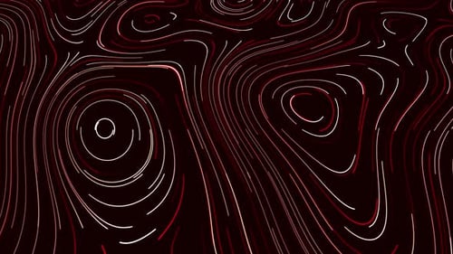 Topographic Neon Contours of Lines