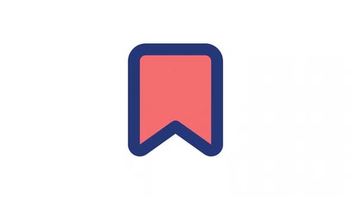 Icône d'interface utilisateur animée Ajouter une couleur à un signet