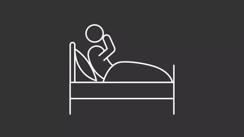 Animation en ligne blanche sur les troubles du sommeil