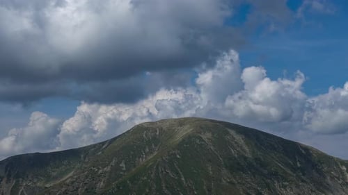 Dramatic Sky Over Mountain Peak