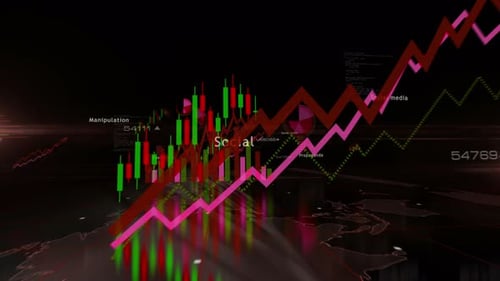 Fake news charts and graphs 3d diagram