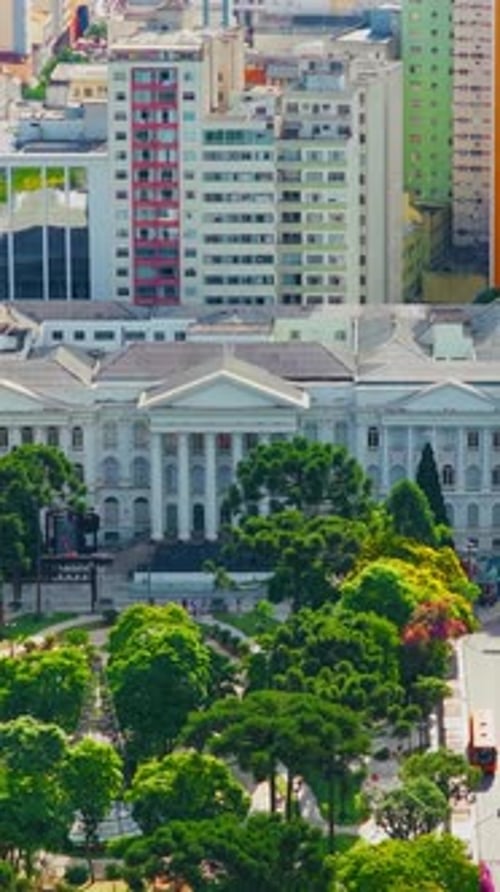 Curitiba Capital City Skyline Horizon Wide View Curitiba