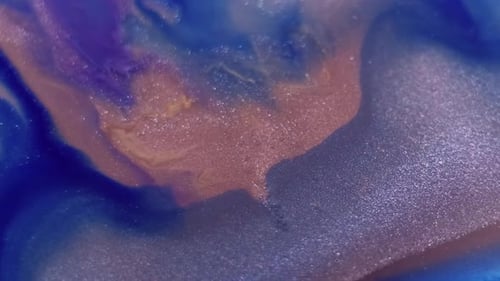 Abstract Shimmery Blue Purple and Gold Hues