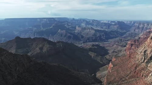 Cinematic Aerial Helicopter Footage of Grand Canyon National Park in Arizona