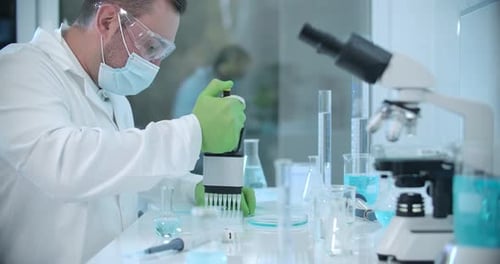 Scientist Conducting Research in a Modern Laboratory