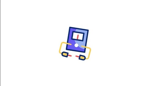 Flat Design Animated Multimeter Electrical Measurement Icon
