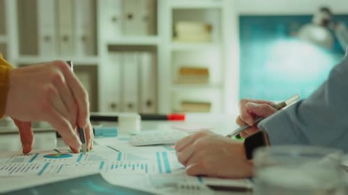 Analyzing Data and Charts in Office Workplace