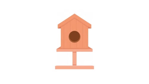 Nichoir à oiseaux en bois