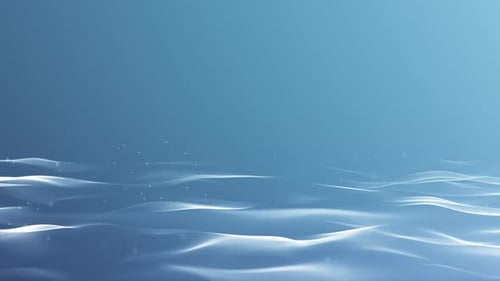Abstract Blue Digital Wave Particle Flow Background
