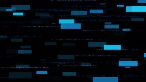 Digital Cyberspace Particles Technology Background Rays of Neon Light Glowing Lines Moving Speed