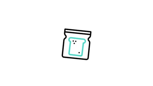 Animiertes Toast-Symbol