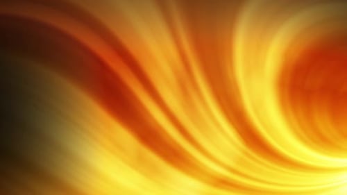 Tunnel like yellow and red swoosh abstract strands dancing softly