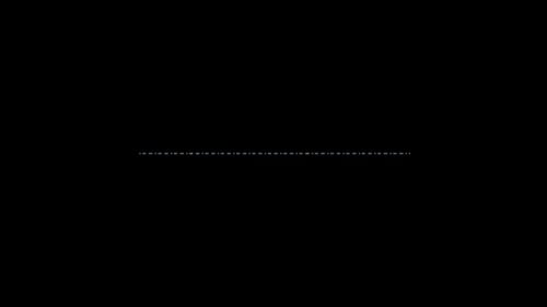 Interface Sammlung: Loop aus dem Dimmen einer gepunkteten horizontalen Linie in der Mitte auf dunklem Hintergrund