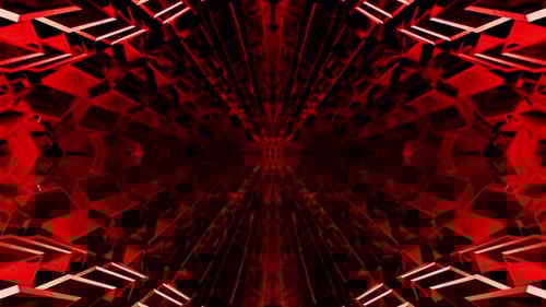 Newest Vj Loop Red Space Amazing Sci Fi Metal Kaleidoscope Background