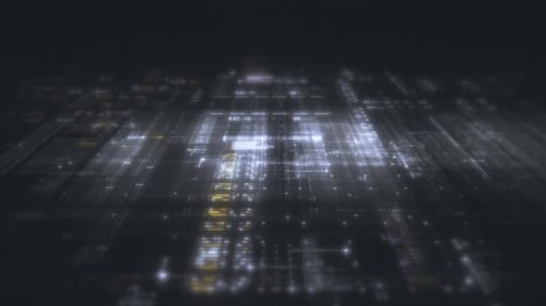 Data Matrix Display, Dynamic Information Network Simulation 01