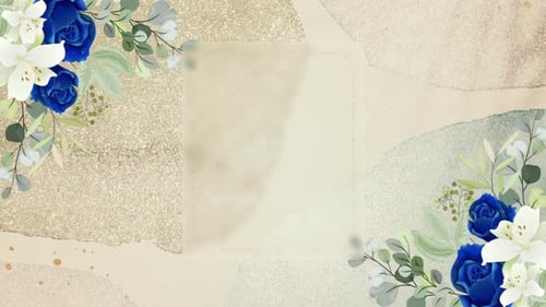 Romantic Flower Title Background For Wedding And Valentine V2