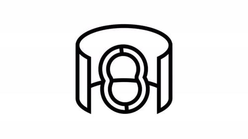 Animation des Widerstandsbandliniensymbols