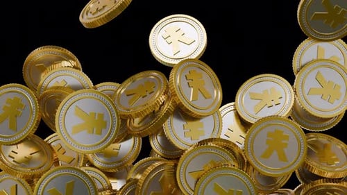 Fallen Metal Yen Coin Finance Transitions with Alpha Channel