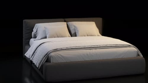 Modern 3D Bed Light Reveal Animation